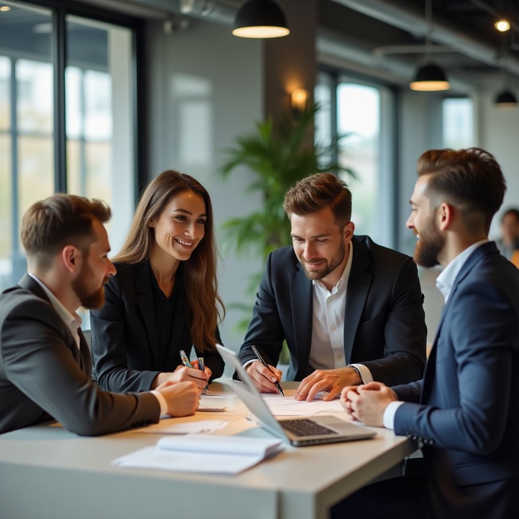 Echipa noastră la birou